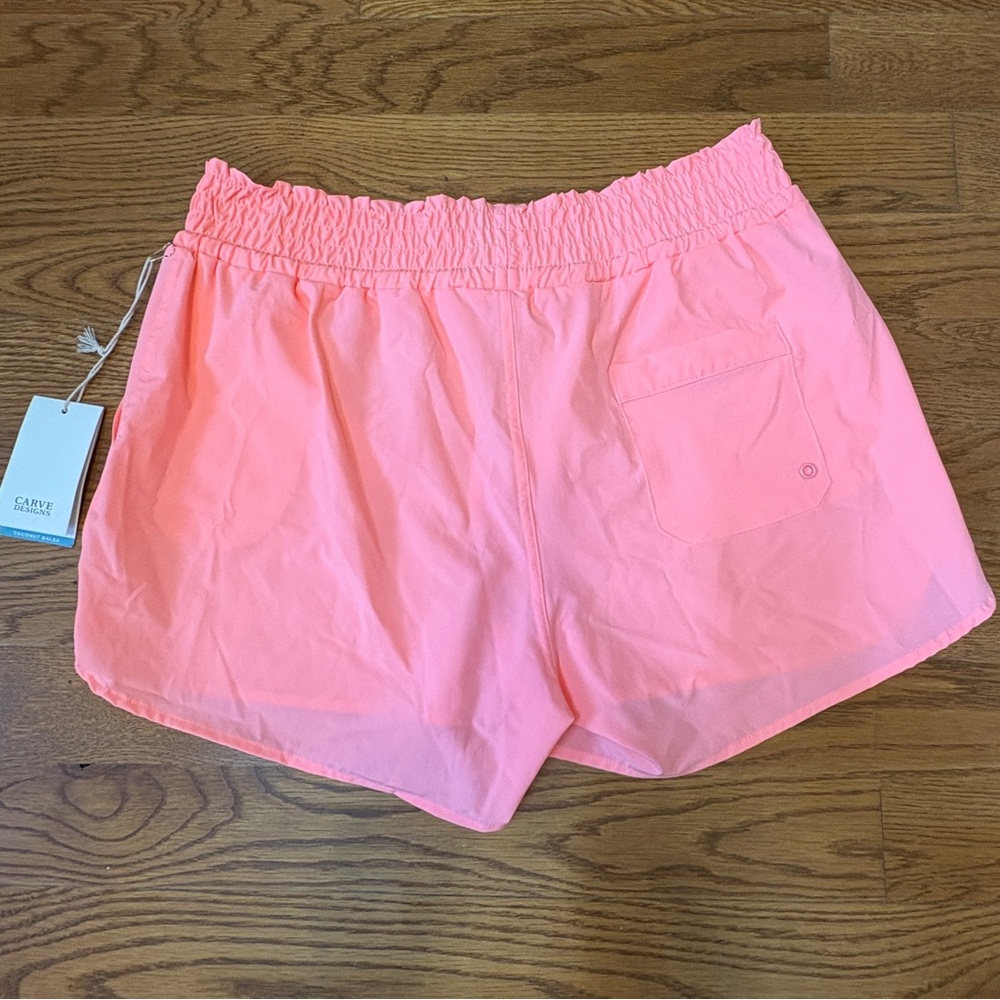 NWT Carve Designs hot pink Athletic Shorts - Picture 3 of 8